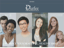 Tablet Screenshot of durfeeortho.com